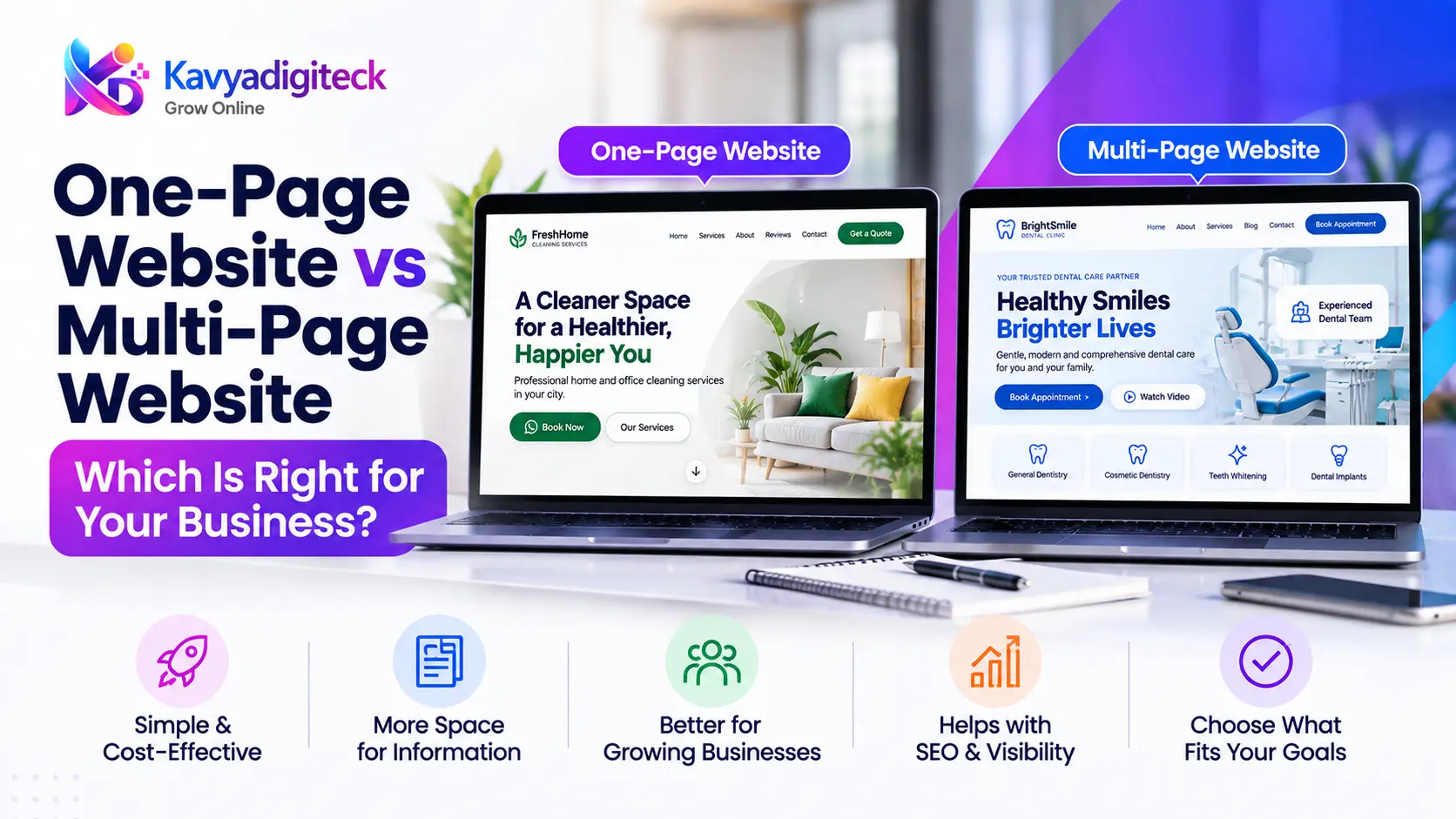 One-Page vs Multi-Page Websites